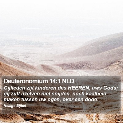 Deuteronomium 14:1 NLD Bible Verse Image