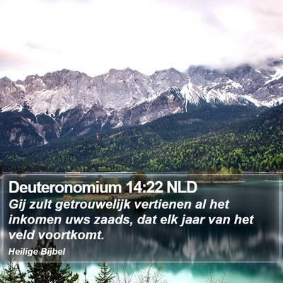 Deuteronomium 14:22 NLD Bible Verse Image