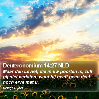 Deuteronomium 14:27 NLD Bible Verse Image