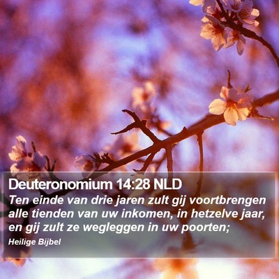 Deuteronomium 14:28 NLD Bible Verse Image