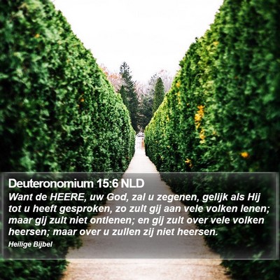 Deuteronomium 15:6 NLD Bible Verse Image