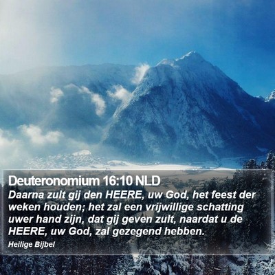 Deuteronomium 16:10 NLD Bible Verse Image