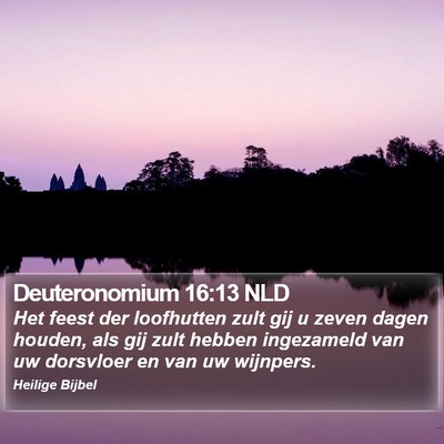Deuteronomium 16:13 NLD Bible Verse Image