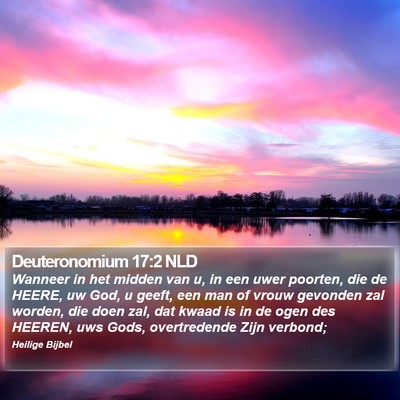 Deuteronomium 17:2 NLD Bible Verse Image