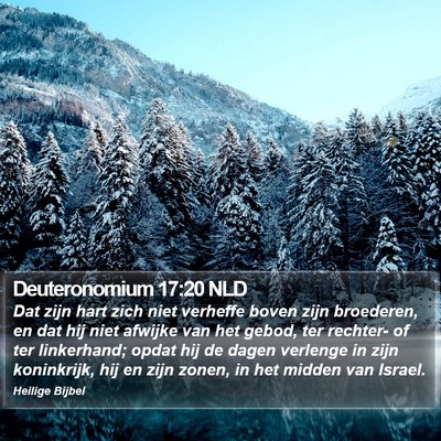 Deuteronomium 17:20 NLD Bible Verse Image