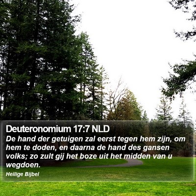Deuteronomium 17:7 NLD Bible Verse Image