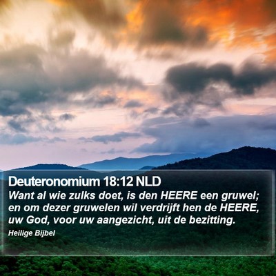 Deuteronomium 18:12 NLD Bible Verse Image