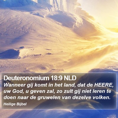 Deuteronomium 18:9 NLD Bible Verse Image