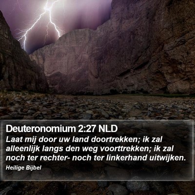 Deuteronomium 2:27 NLD Bible Verse Image