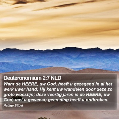 Deuteronomium 2:7 NLD Bible Verse Image