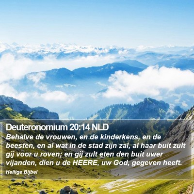 Deuteronomium 20:14 NLD Bible Verse Image