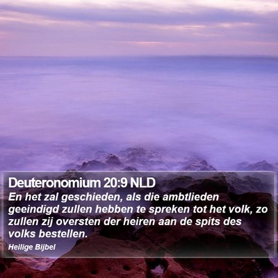 Deuteronomium 20:9 NLD Bible Verse Image