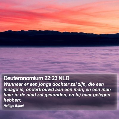 Deuteronomium 22:23 NLD Bible Verse Image