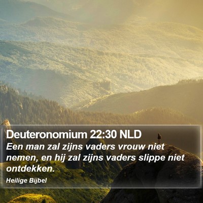 Deuteronomium 22:30 NLD Bible Verse Image