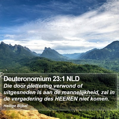 Deuteronomium 23:1 NLD Bible Verse Image