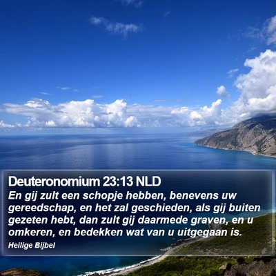 Deuteronomium 23:13 NLD Bible Verse Image