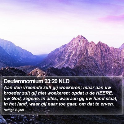 Deuteronomium 23:20 NLD Bible Verse Image