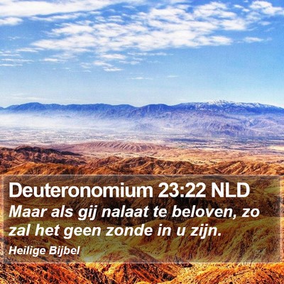 Deuteronomium 23:22 NLD Bible Verse Image