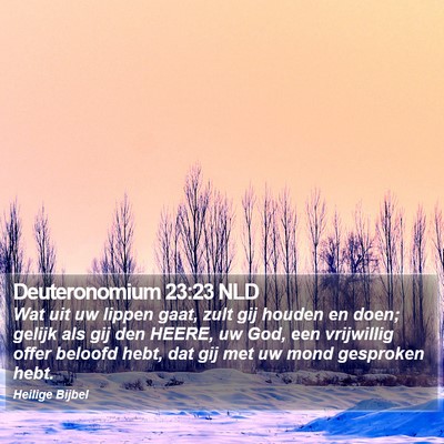 Deuteronomium 23:23 NLD Bible Verse Image