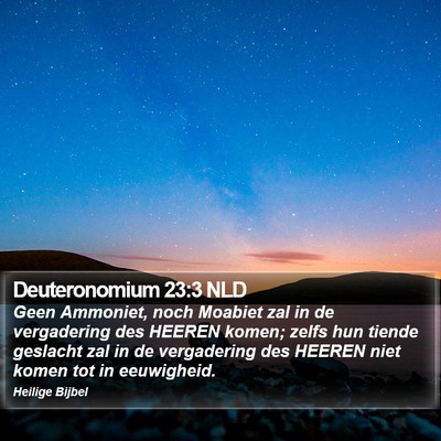 Deuteronomium 23:3 NLD Bible Verse Image