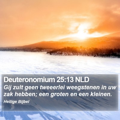 Deuteronomium 25:13 NLD Bible Verse Image
