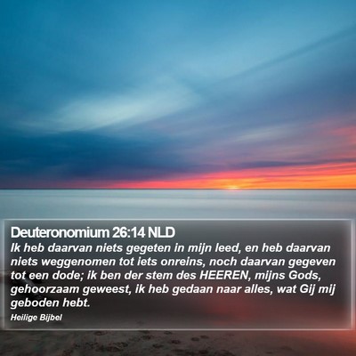 Deuteronomium 26:14 NLD Bible Verse Image