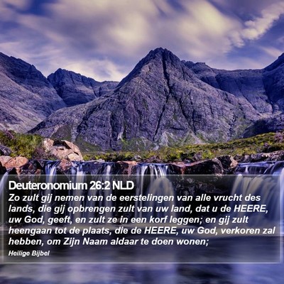 Deuteronomium 26:2 NLD Bible Verse Image