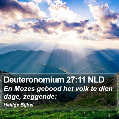 Deuteronomium 27:11 NLD Bible Verse Image