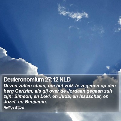 Deuteronomium 27:12 NLD Bible Verse Image