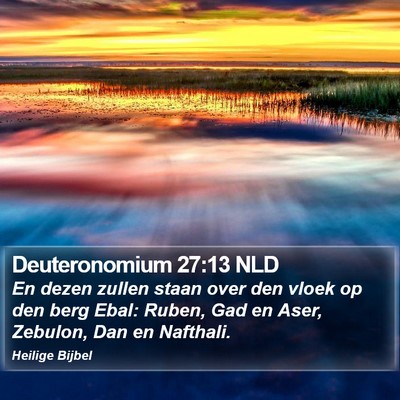 Deuteronomium 27:13 NLD Bible Verse Image