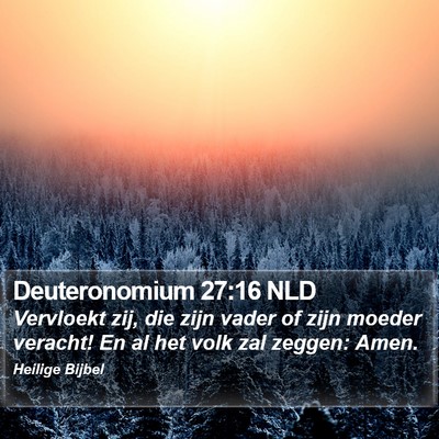 Deuteronomium 27:16 NLD Bible Verse Image