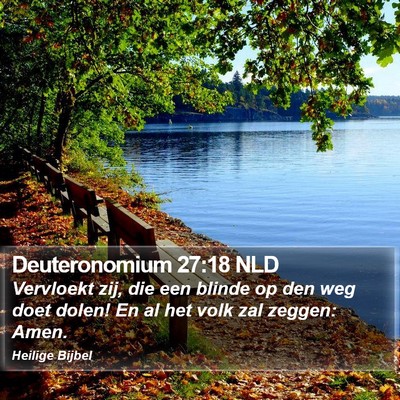 Deuteronomium 27:18 NLD Bible Verse Image