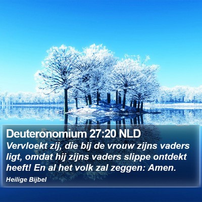 Deuteronomium 27:20 NLD Bible Verse Image