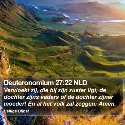 Deuteronomium 27:22 NLD Bible Verse Image