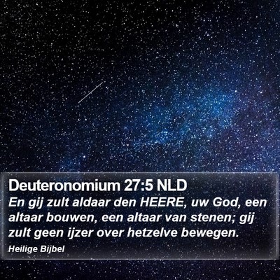 Deuteronomium 27:5 NLD Bible Verse Image