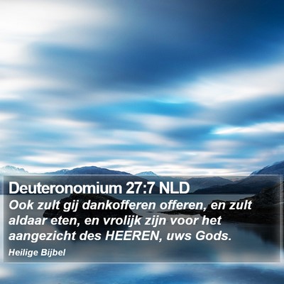 Deuteronomium 27:7 NLD Bible Verse Image