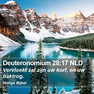 Deuteronomium 28:17 NLD Bible Verse Image
