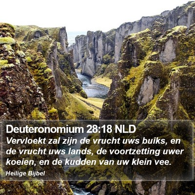 Deuteronomium 28:18 NLD Bible Verse Image