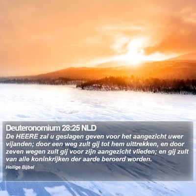 Deuteronomium 28:25 NLD Bible Verse Image
