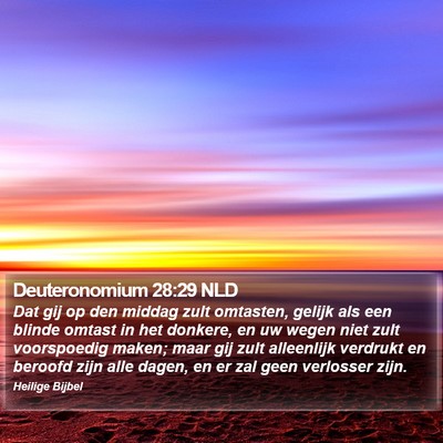 Deuteronomium 28:29 NLD Bible Verse Image