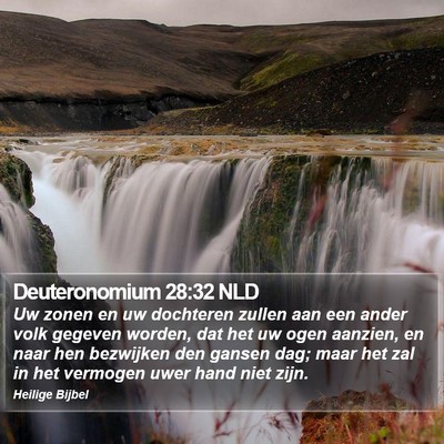 Deuteronomium 28:32 NLD Bible Verse Image