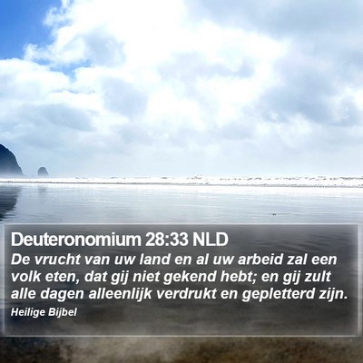 Deuteronomium 28:33 NLD Bible Verse Image