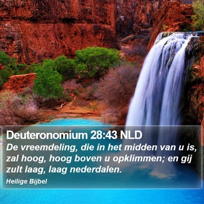 Deuteronomium 28:43 NLD Bible Verse Image