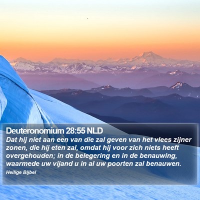 Deuteronomium 28:55 NLD Bible Verse Image