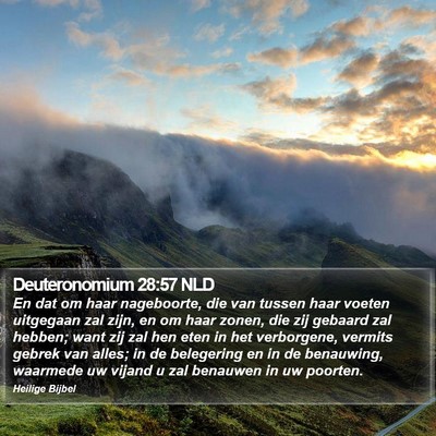 Deuteronomium 28:57 NLD Bible Verse Image