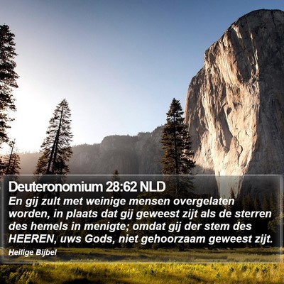 Deuteronomium 28:62 NLD Bible Verse Image