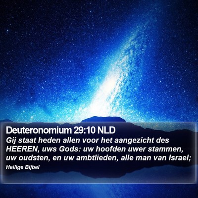 Deuteronomium 29:10 NLD Bible Verse Image