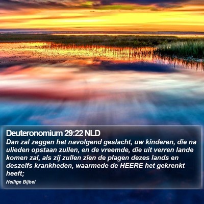 Deuteronomium 29:22 NLD Bible Verse Image