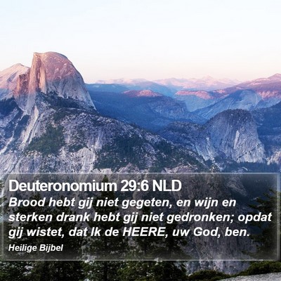 Deuteronomium 29:6 NLD Bible Verse Image