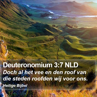 Deuteronomium 3:7 NLD Bible Verse Image